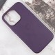Шкіряний чохол Leather Case (AAA) with MagSafe and Animation для Apple iPhone 14 Pro Max (6.7") Deep Violet