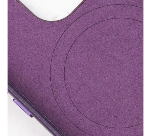 Шкіряний чохол Leather Case (AAA) with MagSafe and Animation для Apple iPhone 14 Pro Max (6.7") Deep Violet Шкіряний чохол Leather Case (AAA) with MagSafe and Animation для Apple iPhone 14 Pro Max (6.7") Deep Violet