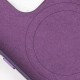 Шкіряний чохол Leather Case (AAA) with MagSafe and Animation для Apple iPhone 14 Pro Max (6.7") Deep Violet