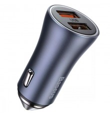 АЗП Baseus Golden Contactor Pro 40W 2USB + Type-C 5A (1m) (TZCCJD-A0G) Сірий