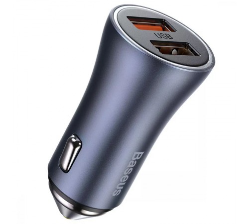 АЗП Baseus Golden Contactor Pro 40W 2USB + Type-C 5A (1m) (TZCCJD-A0G) Сірий