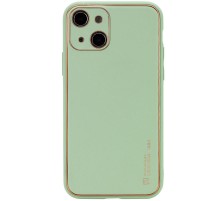 Шкіряний чохол Xshield для Apple iPhone 14 (6.1") Зелений / Pistachio