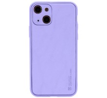 Шкіряний чохол Xshield для Apple iPhone 14 (6.1") Бузковий / Dasheen
