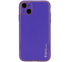 Шкіряний чохол Xshield для Apple iPhone 14 (6.1") Фіолетовий / Ultra Violet