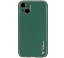 Шкіряний чохол Xshield для Apple iPhone 14 (6.1") Зелений / Army green
