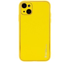 Шкіряний чохол Xshield для Apple iPhone 14 Plus (6.7") Жовтий / Yellow