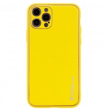 Шкіряний чохол Xshield для Apple iPhone 14 Pro (6.1") Жовтий / Yellow