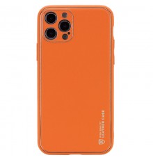Шкіряний чохол Xshield для Apple iPhone 14 Pro (6.1") Помаранчевий / Apricot