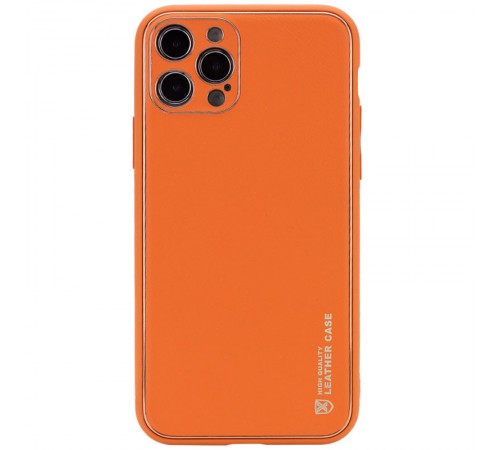 Шкіряний чохол Xshield для Apple iPhone 14 Pro (6.1") Помаранчевий / Apricot Шкіряний чохол Xshield для Apple iPhone 14 Pro (6.1") Помаранчевий / Apricot
