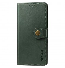Шкіряний чохол-книжка GETMAN Gallant (PU) для Xiaomi Poco M5 Зелений