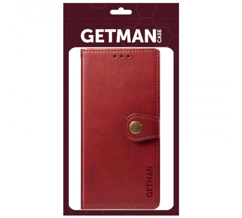 Шкіряний чохол-книжка GETMAN Gallant (PU) для Xiaomi Poco M5 Червоний Шкіряний чохол-книжка GETMAN Gallant (PU) для Xiaomi Poco M5 Червоний