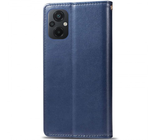 Шкіряний чохол-книжка GETMAN Gallant (PU) для Xiaomi Poco M5 Синій Шкіряний чохол-книжка GETMAN Gallant (PU) для Xiaomi Poco M5 Синій