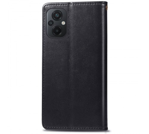 Шкіряний чохол-книжка GETMAN Gallant (PU) для Xiaomi Poco M5 Чорний Шкіряний чохол-книжка GETMAN Gallant (PU) для Xiaomi Poco M5 Чорний