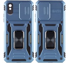 Ударостійкий чохол Camshield Army Ring для Xiaomi Redmi 9A Блакитний / Light Blue
