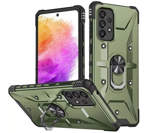 Ударостійкий чохол Pathfinder Ring для Samsung Galaxy A33 5G Зелений / Army Green Ударостійкий чохол Pathfinder Ring для Samsung Galaxy A33 5G Зелений / Army Green