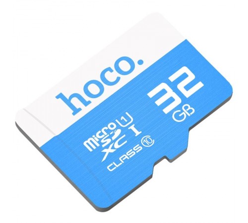 Карта пам'яті Hoco microSDHC Class 10 - 32GB (без адаптера) Blue Карта пам'яті Hoco microSDHC Class 10 - 32GB (без адаптера) Blue