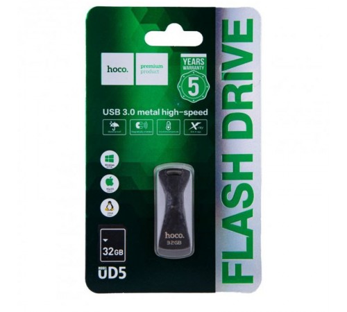 Флеш-накопичувач Hoco UD5 USB 3.0 — 32GB Сірий