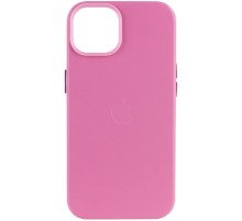 Шкіряний чохол Leather Case (AA Plus) with MagSafe для Apple iPhone 14 (6.1") Pollen