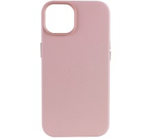 Шкіряний чохол Leather Case (AA Plus) with MagSafe для Apple iPhone 14 (6.1") Sand Pink