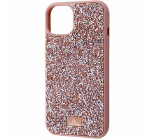 TPU чохол Bling World Rock Diamond для Apple iPhone 13 Pro Max (6.7") Рожевий