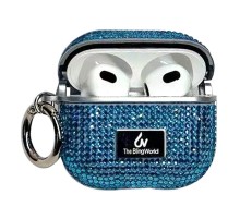 TPU чохол Bling World Rock Diamond для навушників AirPods Pro / Airpods Pro 2 Блакитний