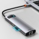 Перехідник HUB Baseus Metal Gleam Series 7-in-1 Multifunctional (WKWG020113) Сірий