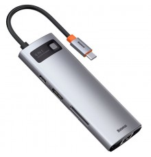 Перехідник HUB Baseus Metal Gleam Series 7-in-1 Multifunctional (WKWG020113) Сірий