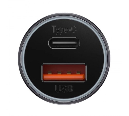 АЗП Baseus Golden Contactor Max Dual USB+Type-C 60W (CGJM0001) Темно-сірий