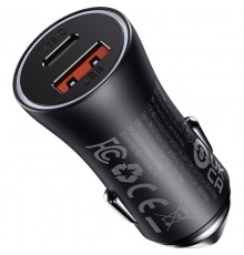 АЗП Baseus Golden Contactor Max Dual USB+Type-C 60W (CGJM0001) Темно-сірий