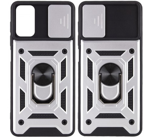 Ударостійкий чохол Camshield Serge Ring для Xiaomi Poco M5 Срібний