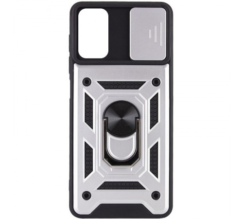 Ударостійкий чохол Camshield Serge Ring для Xiaomi Poco M5 Срібний