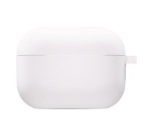 Силіконовий футляр з мікрофіброю для навушників Airpods Pro 2 / Pro Білий / White