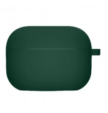 Силіконовий футляр з мікрофіброю для навушників Airpods Pro 2 / Pro Зелений / Midnight Green