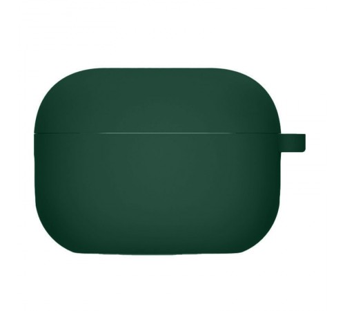 Силіконовий футляр з мікрофіброю для навушників Airpods Pro 2 / Pro Зелений / Midnight Green Силіконовий футляр з мікрофіброю для навушників Airpods Pro 2 / Pro Зелений / Midnight Green
