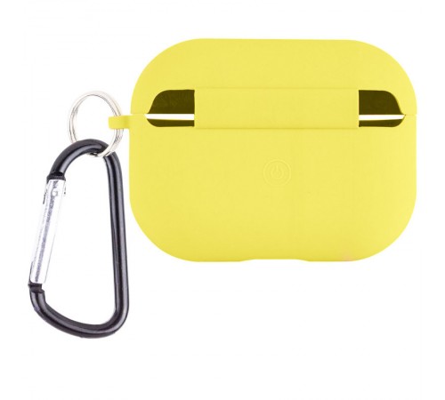 Силіконовий футляр з мікрофіброю для навушників Airpods Pro 2 / Pro Жовтий / Yellow Силіконовий футляр з мікрофіброю для навушників Airpods Pro 2 / Pro Жовтий / Yellow