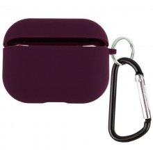 Силіконовий футляр з мікрофіброю для навушників Airpods Pro 2 / Pro Фіолетовий / Deep Purple