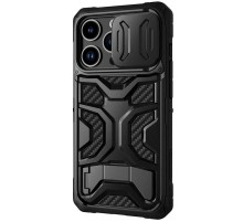 TPU+PC чохол Nillkin CamShield Adventurer Pro (шторка на камеру) для Apple iPhone 14 Pro (6.1") Armor Black