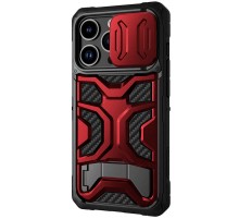 TPU+PC чохол Nillkin CamShield Adventurer Pro (шторка на камеру) для Apple iPhone 14 Pro Max (6.7") Maga Red