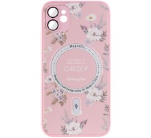 TPU+PC чохол Secret Garden with MagSafe для Apple iPhone 11 (6.1") Pink