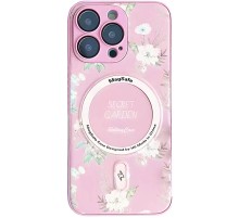 TPU+PC чохол Secret Garden with MagSafe для Apple iPhone 13 Pro (6.1") Pink