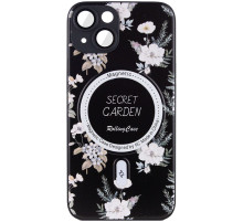 TPU+PC чохол Secret Garden with MagSafe для Apple iPhone 14 (6.1") Black