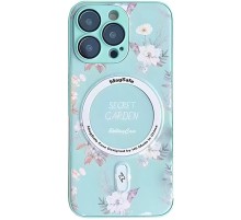 TPU+PC чохол Secret Garden with MagSafe для Apple iPhone 12 Pro Max (6.7") Mint