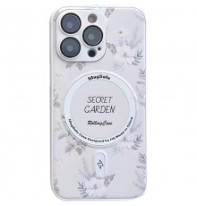 TPU+PC чохол Secret Garden with MagSafe для Apple iPhone 11 Pro Max (6.5") White