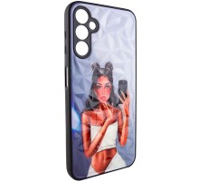 TPU+PC чохол Prisma Ladies для Samsung Galaxy A04s Black in White