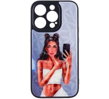TPU+PC чохол Prisma Ladies для Apple iPhone 14 Pro (6.1") Black in White