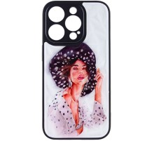 TPU+PC чохол Prisma Ladies для Apple iPhone 14 Pro (6.1") Girl in a hat