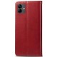Шкіряний чохол книжка GETMAN Gallant (PU) для Samsung Galaxy A04 Червоний