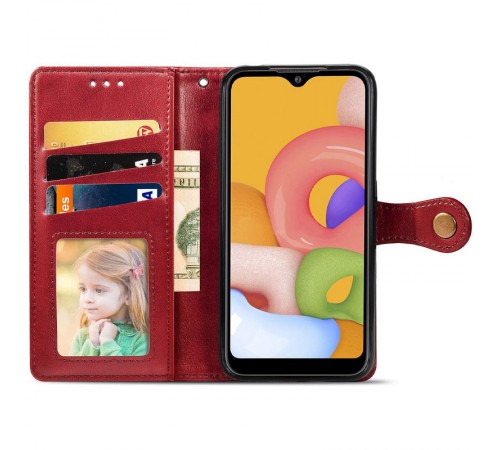 Шкіряний чохол книжка GETMAN Gallant (PU) для Samsung Galaxy A04 Червоний Шкіряний чохол книжка GETMAN Gallant (PU) для Samsung Galaxy A04 Червоний