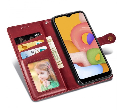 Шкіряний чохол книжка GETMAN Gallant (PU) для Samsung Galaxy A04 Червоний Шкіряний чохол книжка GETMAN Gallant (PU) для Samsung Galaxy A04 Червоний