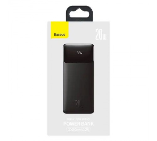 Портативний ЗП Baseus Bipow Overseas 20W 20000 mAh (PPBD050302) Чорний Портативний ЗП Baseus Bipow Overseas 20W 20000 mAh (PPBD050302) Чорний